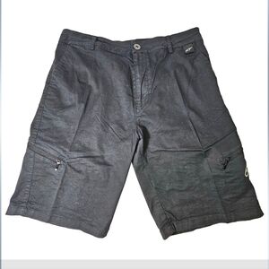 Alpinestars Men's Black Casual Active Flat Front Long Skater Shorts Size 32